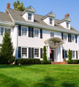 Large Colonial style house